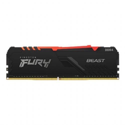 Memória GAMER DDR4 32GB 3200MHz CL16 FURY BEAST RGB Kingston - KF432C16BBA/32