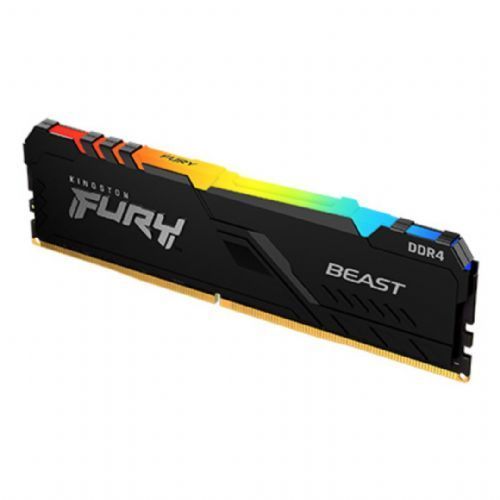 Memória GAMER DDR4 32GB 3200MHz CL16 FURY BEAST RGB Kingston - KF432C16BBA/32