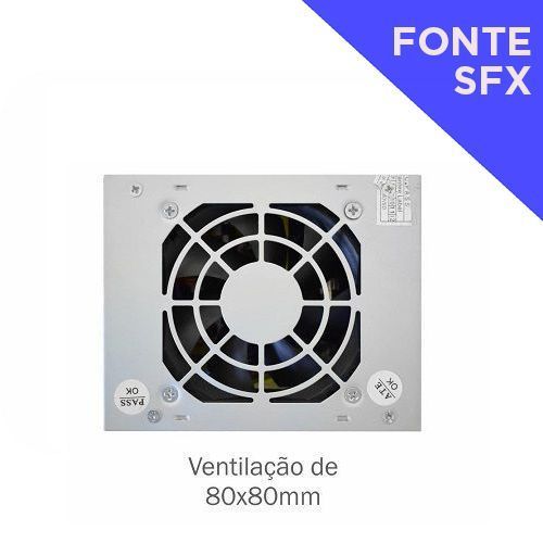 Fonte SFX K-MEX 200W com Cabo de Força (Para Gabinetes NFX SLIM M03 e K-MEX SLIM final xxT7 e K-MEX Final 01R2) - PB-200CNF