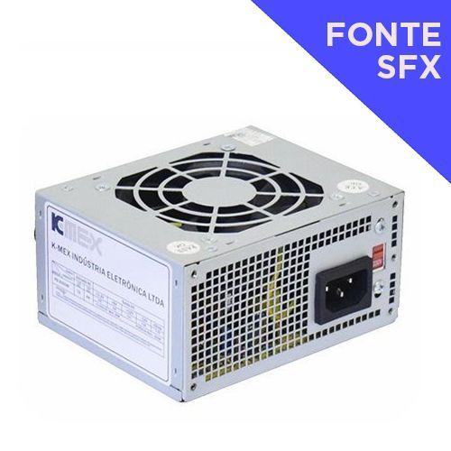 Fonte SFX K-MEX 200W com Cabo de Força (Para Gabinetes NFX SLIM M03 e K-MEX SLIM final xxT7 e K-MEX Final 01R2) - PB-200CNF
