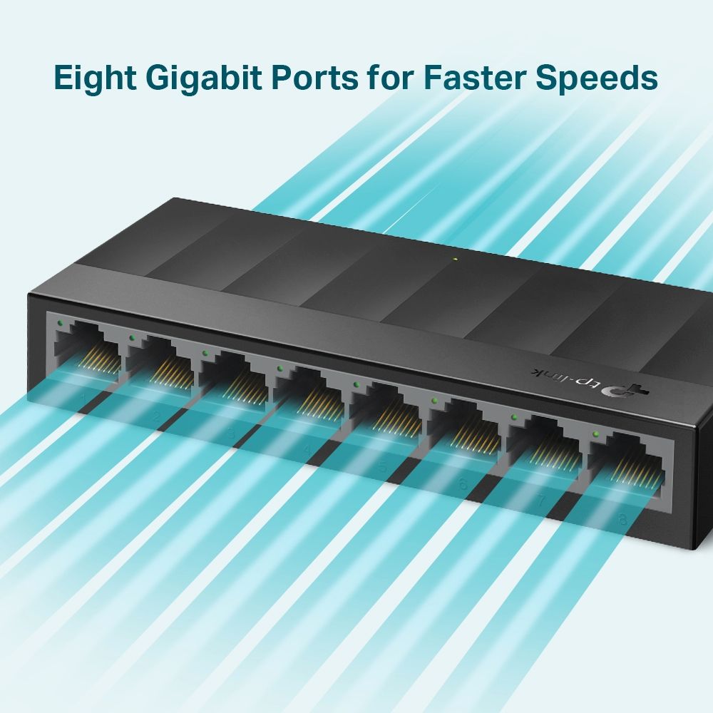 Switch 08 Portas 10/100/1000 TP-Link LS1008G