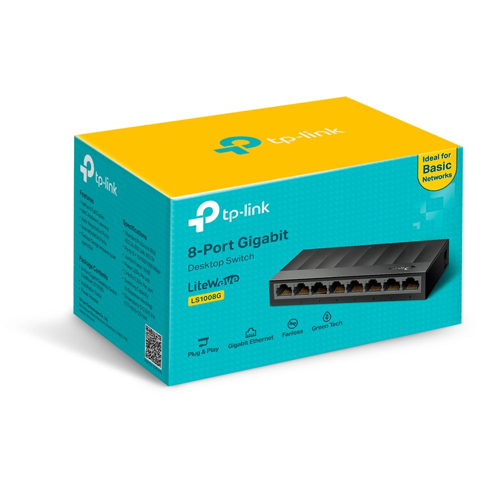 Switch 08 Portas 10/100/1000 TP-Link LS1008G
