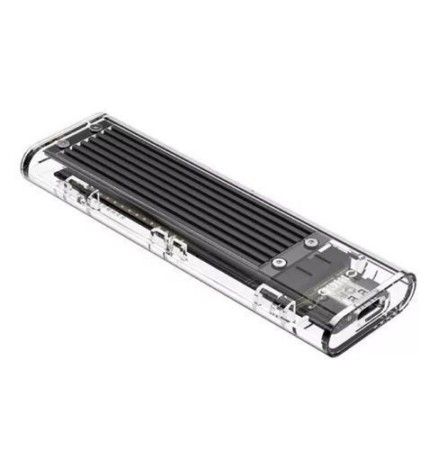 Case Externo USB C 3.1 para SSD NVMe Acrílico Transparente GV Brasil - GVT.42301