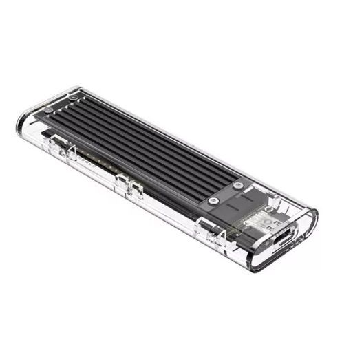 Case Externo USB C 3.1 para SSD NVMe Acrílico Transparente GV Brasil - GVT.42301