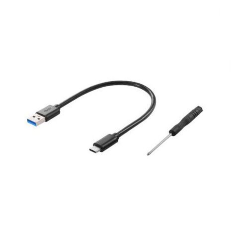 Case Externo USB C 3.1 para SSD NVMe Acrílico Transparente GV Brasil - GVT.42301