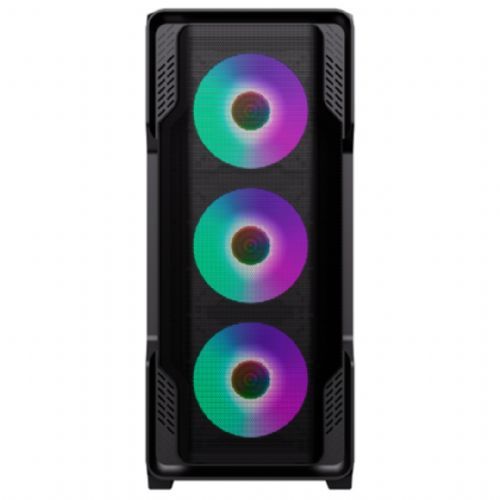 Gabinete Gamer GAMEMAX Siege Black Lateral Vidro (Sem Fan/Controladora - Sem Fonte)