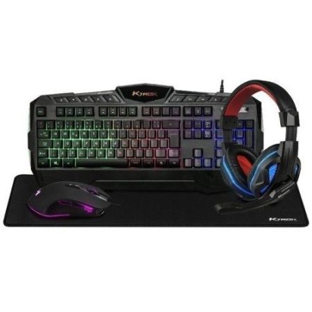 Kit Gamer Teclado / Mouse 6400dpi / Mousepad / Fone KTROK Extreme