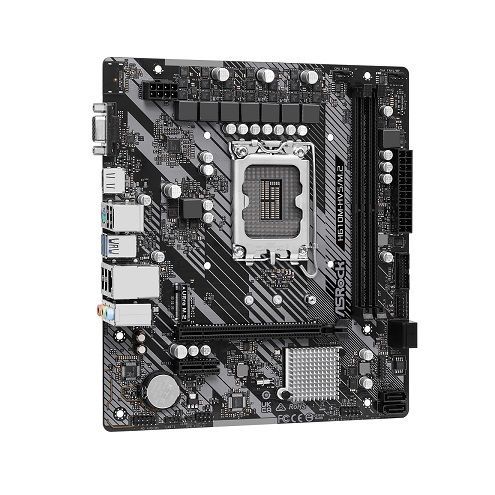 M1700 - Placa Mãe ASRock H610M-HVS/M.2 R2.0 ( 2x DDR4 / 1x HDMI / 1x VGA / 2x USB 3.0 / 4x USB 2.0 / 1x PS2 ) <b>Compatível com os processadores Intel 12ª, 13ª e 14ª Gerações LGA1700</b>