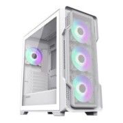 Gabinete Gamer GAMEMAX Siege White Lateral Vidro (Sem Fan/Controladora - Sem Fonte)