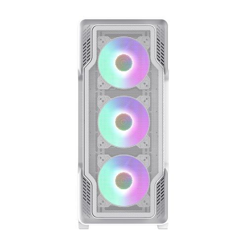 Gabinete Gamer GAMEMAX Siege White Lateral Vidro (Sem Fan/Controladora - Sem Fonte)