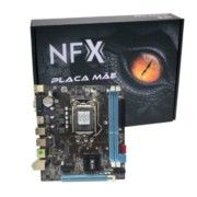 M1155 ¿ Placa Mãe LGA1155 NFX B75 DDR3 Gigabit (2x DDR3 / 1x PCI-E x16 / 1x PCI-E x1 /  1x M.2 / 4x USB 2.0 / 2x USB 3.0 / 1x VGA / 1x HDMI) <b>Compatível com os processadores Intel 2ª e 3ª Geração LGA1155</b>