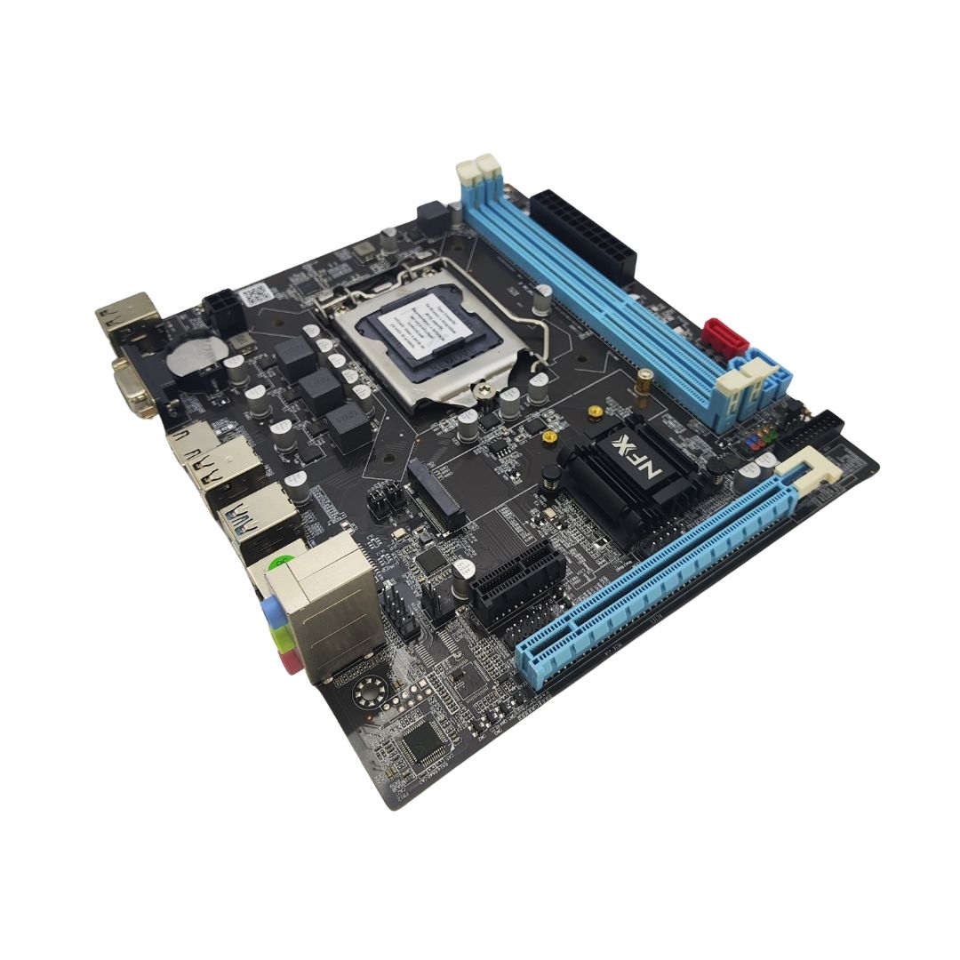 M1155 ¿ Placa Mãe LGA1155 NFX B75 DDR3 Gigabit (2x DDR3 / 1x PCI-E x16 / 1x PCI-E x1 /  1x M.2 / 4x USB 2.0 / 2x USB 3.0 / 1x VGA / 1x HDMI) <b>Compatível com os processadores Intel 2ª e 3ª Geração LGA1155</b>