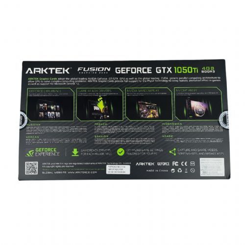 Placa de Vídeo Nvidia GeForce GTX1050ti 4GB DDR5 128Bits Arktek ( 1x HDMI / 1x DVI-D / 1x Displayport ) - AKN1050TID5S4GH1