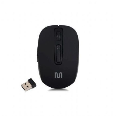 Mouse USB Sem Fio 1600dpi Preto Multilaser - MO277