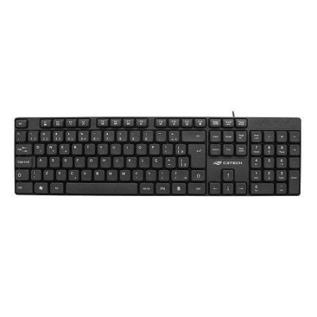 Teclado USB Multimidia Preto ABNT C3Tech KB-M10BK
