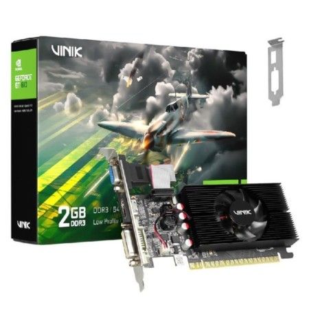 Placa de Vídeo NVidia GeForce GT610 2GB DDR3 64Bits Perfil Baixo Vinik - (1x VGA/1x HDMI/1x DVI-D)