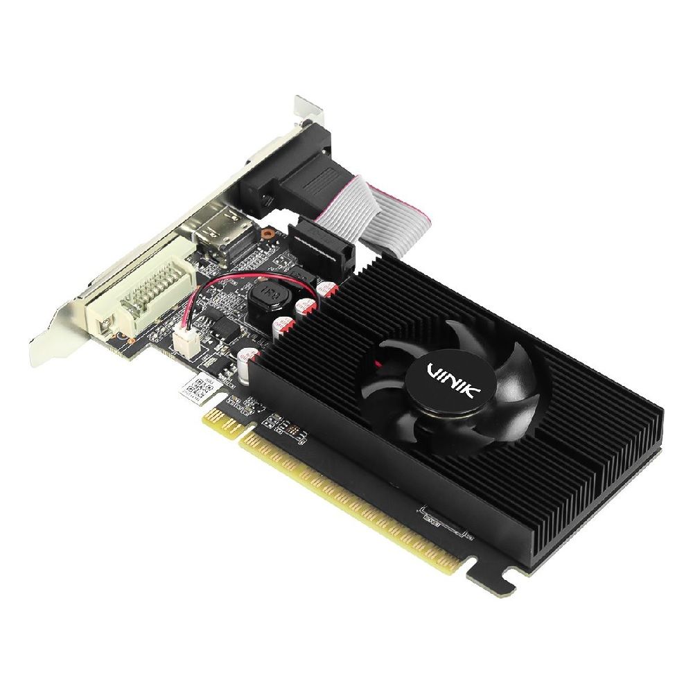 Placa de Vídeo NVidia GeForce GT610 2GB DDR3 64Bits Perfil Baixo Vinik - (1x VGA/1x HDMI/1x DVI-D)