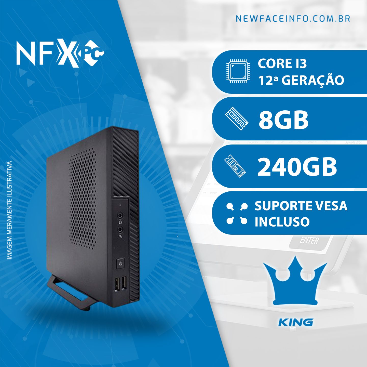 NFX PC-12 I3 - 182NVMENANO KING WIFI WT