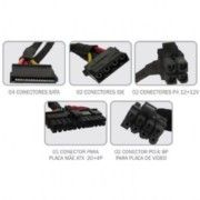 Fonte ATX K-MEX 500W 80Plus White PFC Ativo - EU459