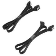 Cabo Flat SATA com 02 Conectores 45cm (Pacote com 02 Unidades)