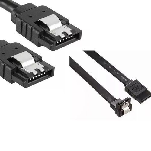Cabo Flat SATA com 02 Conectores 45cm (Pacote com 02 Unidades)