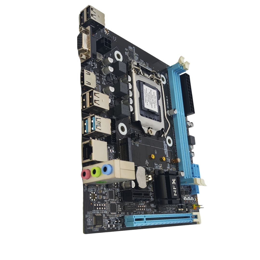 M1150 - Placa Mãe LGA1150 NFX H81 DDR3 Gigabit (2x DDR3 / 1x PCI-E x16 / 1x PCI-E x1 /  1x M.2 / 4x USB 2.0 / 2x USB 3.0 / 1x VGA / 1x HDMI) <b>Compatível com os processadores Intel 4ª Geração LGA1150</b>