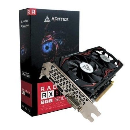 Placa de Vídeo AMD RX 580 8GB DDR5 256Bits Arktek - (1x DVI-D / 1x HDMI / 1x DisplayPort) - AKR580D5S8GH1