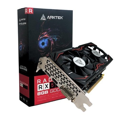 Placa de Vídeo AMD RX 580 8GB DDR5 256Bits Arktek - (1x DVI-D / 1x HDMI / 1x DisplayPort) - AKR580D5S8GH1