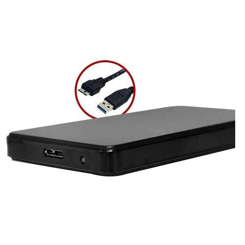 Case Externo USB 3.0 para HD/SSD 2.5 C3Tech Preto - CH-300BK