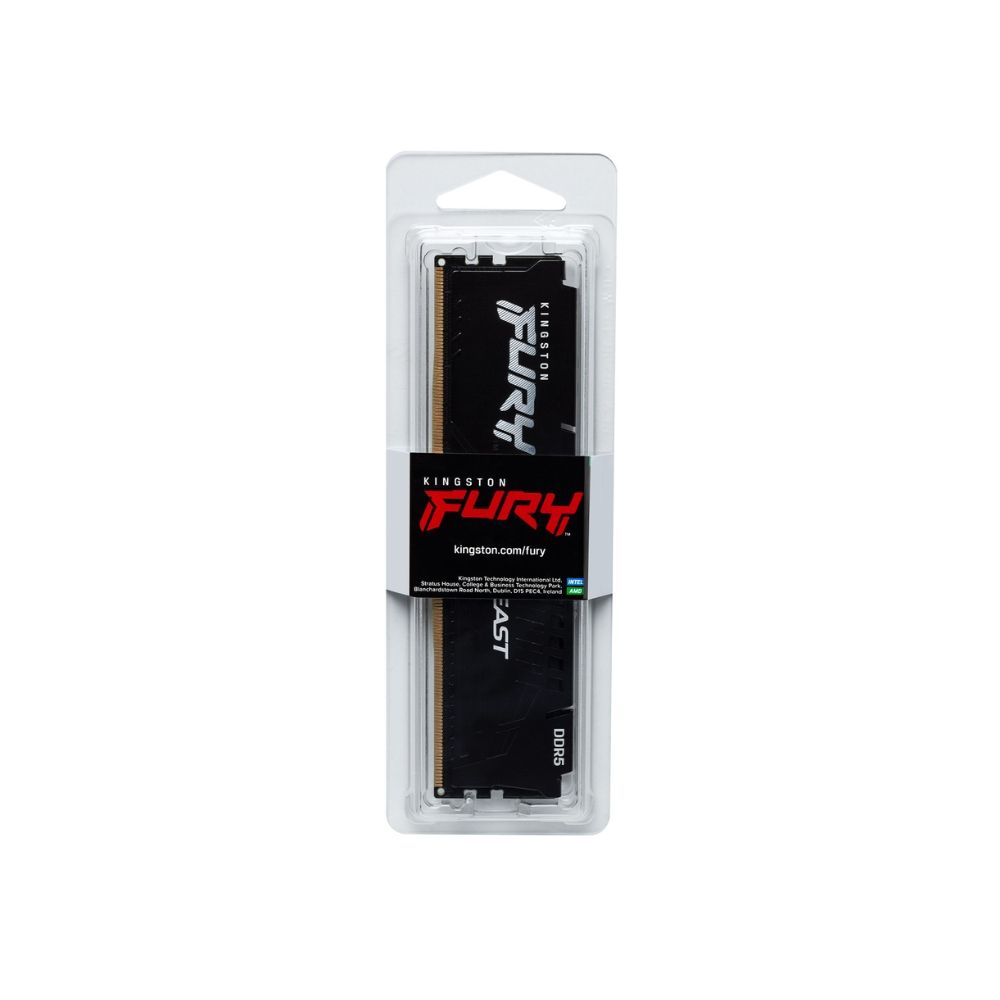 Memória GAMER DDR5 8GB 5200MHZ CL40 FURY BEAST Kingston - KF556C40BB-8