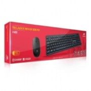 Kit Teclado e Mouse USB Sem Fio C3Tech K-W20BK Preto