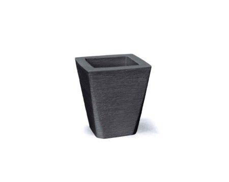 Vaso Grafiato Trapezio 35 - Preto c/1 un.