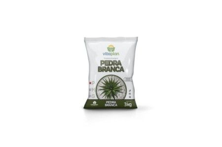 Pedra Branca Pequena 3 Kg - Saco - Unica c/5 un.