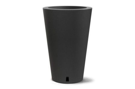 Vaso Petra Conico 75 C/ Prato - Preto c/1 un.