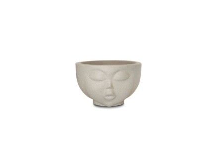 Vaso Face Menina 09 - Cimento c/1 un.