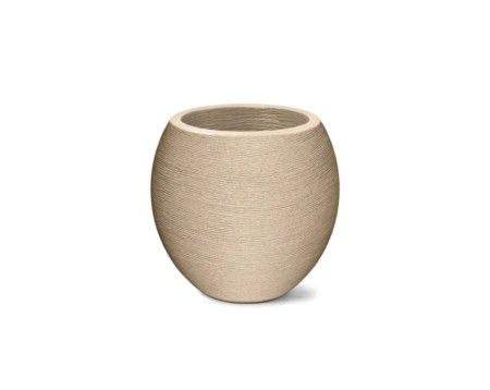 Vaso Grafiato Oval 32 - Areia c/1 un.