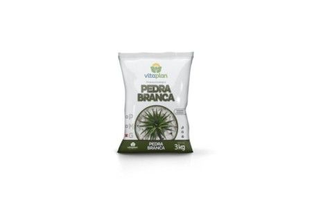 Pedra Branca Grande 3 Kg - Saco - Unica c/5 un.