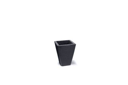 Vaso Grafiato Trapezio 28 - Preto c/1 un.