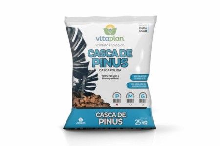 Casca Pinus Polida Pequena 2,5 Kg - Unica c/1 un.