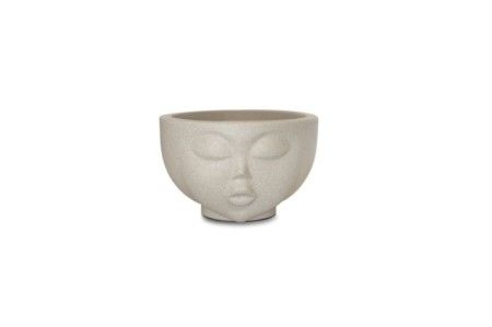 Vaso Face Menina 13 - Cimento c/1 un.