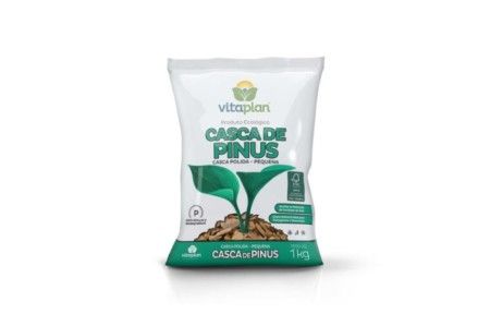 Casca Pinus Polida Pequena 1,0 Kg - Unica c/10 un.