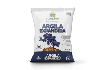 Argila Expandida Media 5,0 Kg - Unica c/1 un.