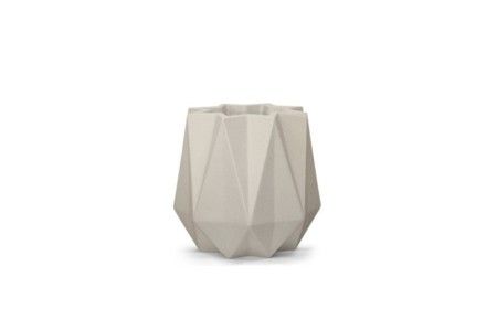 Vaso Origami 51 - Cimento c/1 un.