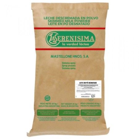 LEITE EM PO DESNATADO LA SERENISSIMA 25KG