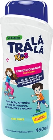 Condicionador Liso Intenso Anti Nós Infantil 300ml Trá Lá Lá Kids