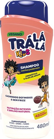 Shampoo Infantil Cachos Poderosos 480ml Trá Lá Lá Kids