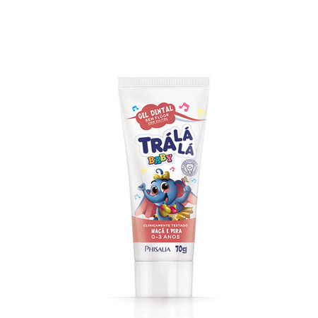 Gel Dental com Flúor Trá Lá Lá Baby - Maçã e Pera (70g)