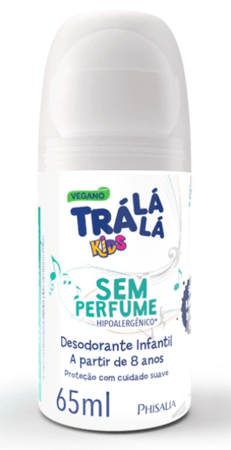 Desodorante Roll-on Trá Lá Lá Kids - Sem Perfume 65ml