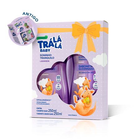 Kit Shampoo (250ml) + Sabonete Líquido da Cabeça aos Pés (250ml) Trá Lá Lá Baby - Suave