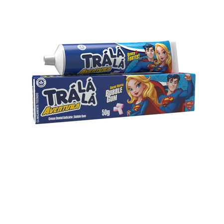 Creme Dental Liga da Justiça Trá Lá Lá Kids - Bubble Gum (50g)